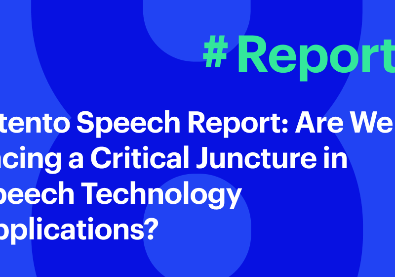 Intento Speech Report: Are We Facing a Critical Juncture in Speech Technology Applications?