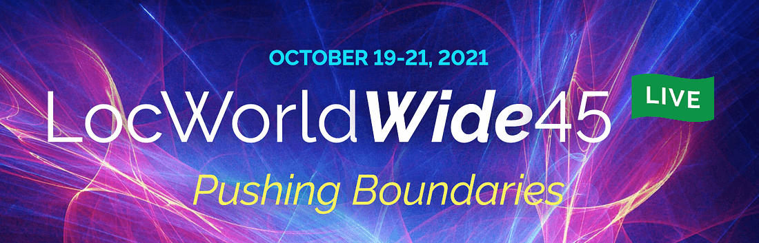 LocWorldWide45 event announcement in September 2021 Digest