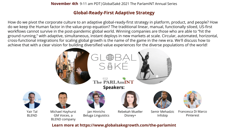 GlobalSaké event announcement in October 2021 Digest