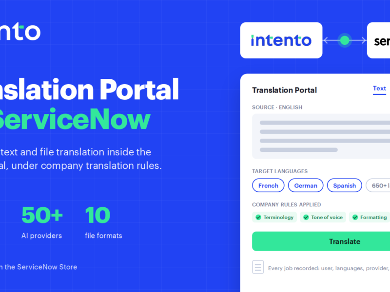 A translation portal for ServiceNow puts shadow translation under company rules