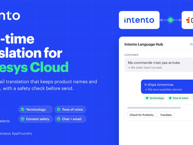 Real-time translation for Genesys Cloud gets product names and tone of voice right